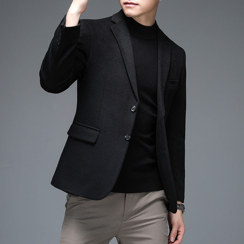 Mens Casual Wool Suit For Fall And Winter