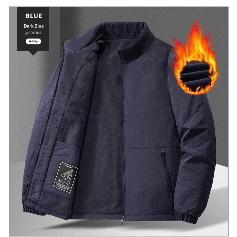 Mens Casual Padded Stand-collar Sports Jacket