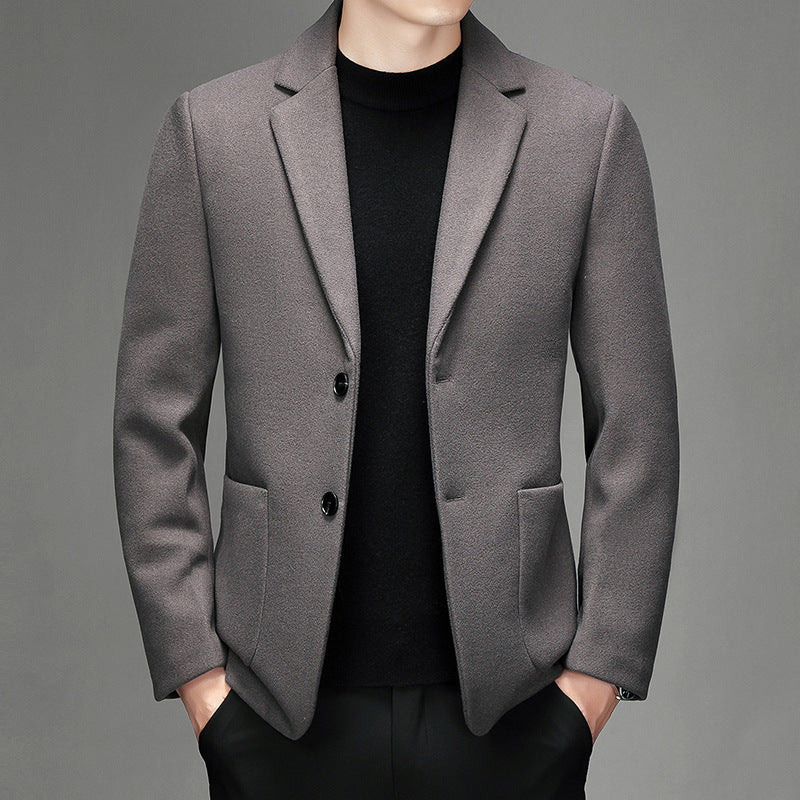 Mens Wool Suit Jacket For Fall And Winter